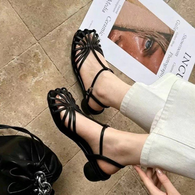 Vintage Fashion Heels - French-style Vintage Woven Toe Sandals 2026