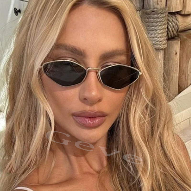 Vintage Fashion In 2025 - Trendy Polygonal Small Sunglasses Women Vintage