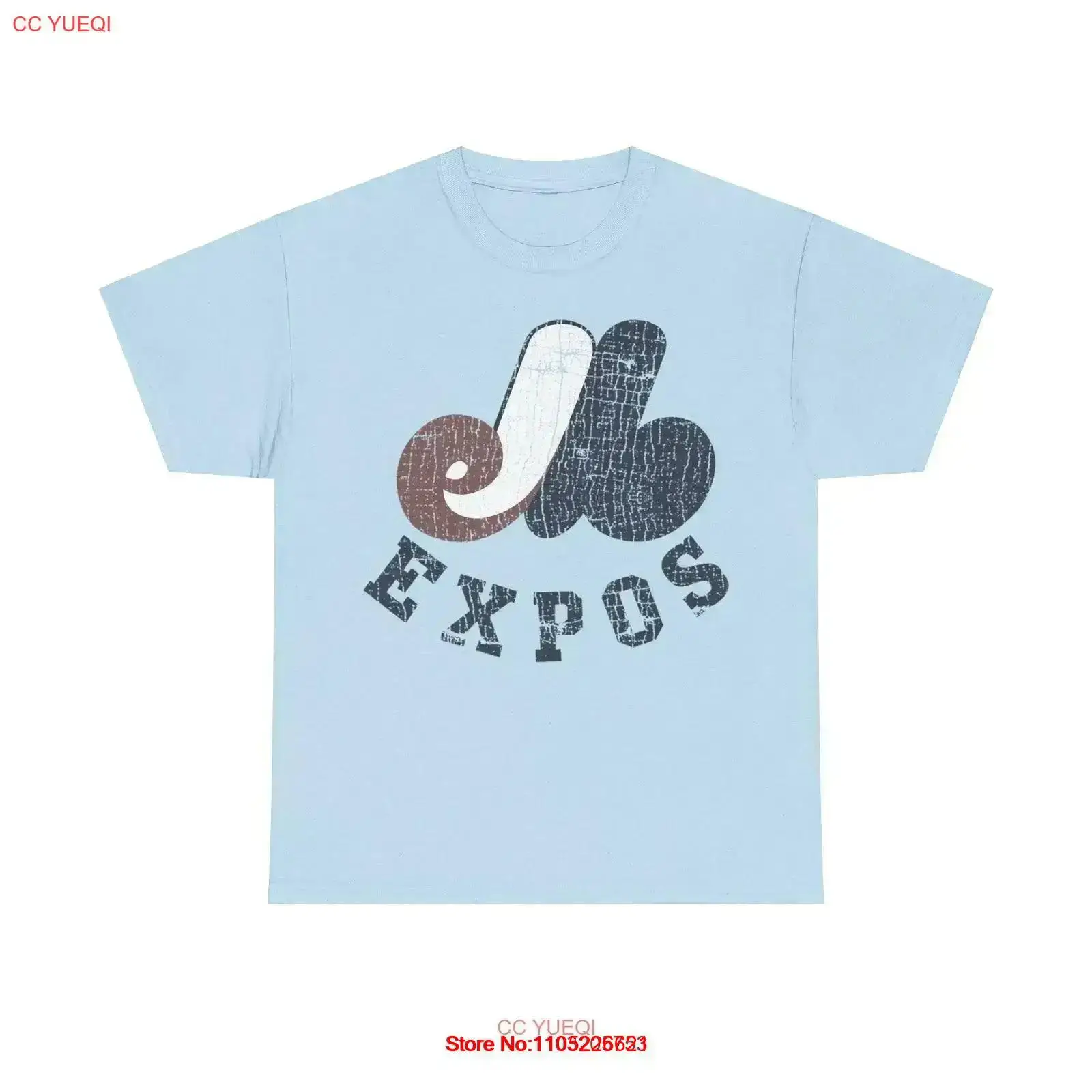 Vintage Fashion Logo - Montreal Expos Distressed Logo Baseball T