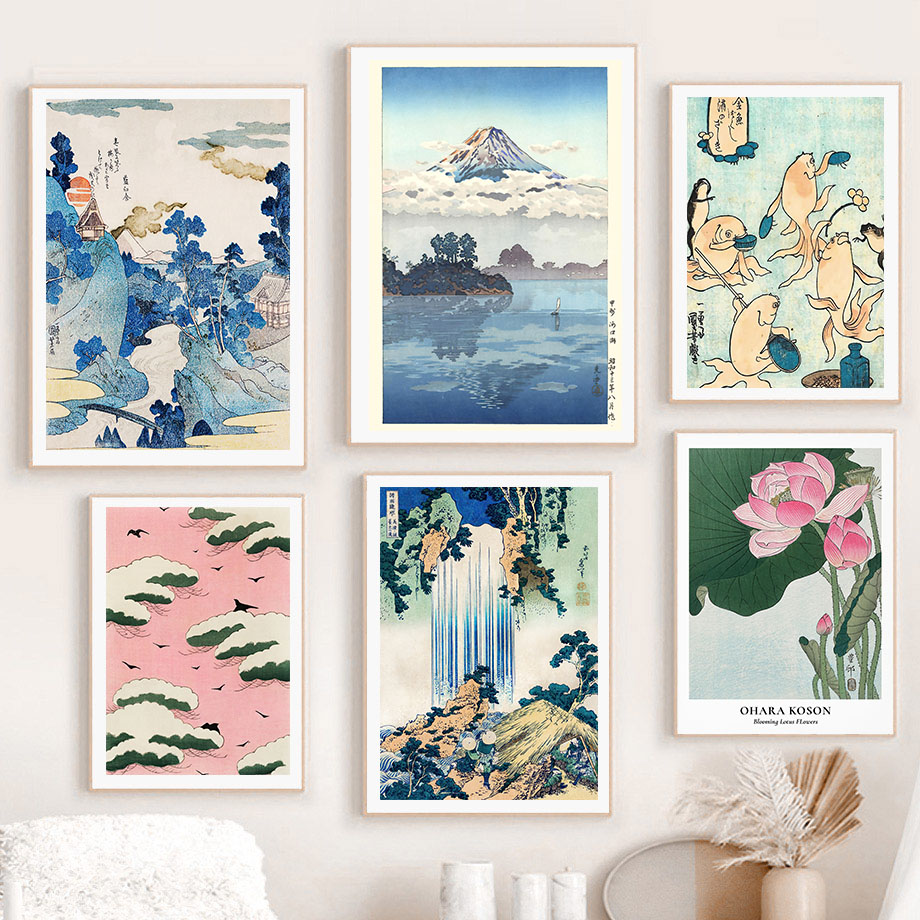 Vintage Fashion Wall Art - Hokusai Ohara Koson Japanese Art Poster