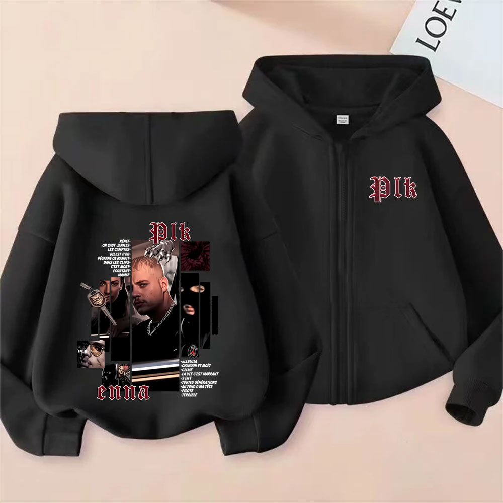 Vintage Fashion Pop Up - Rapper Plk Album Cover Graphic Zipper
