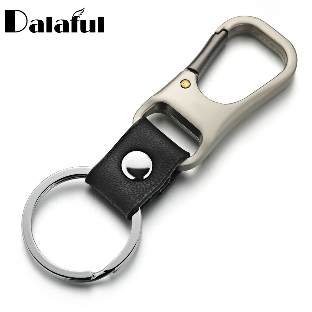 Vintage Fashion Names - Genuine Leather Keychain Women Men's Waist