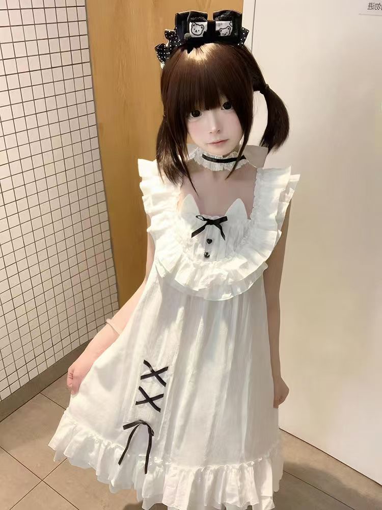 Kawaii Lace Dress Women Fashio - Vintage Fashion In 2025 ulasan dan harga