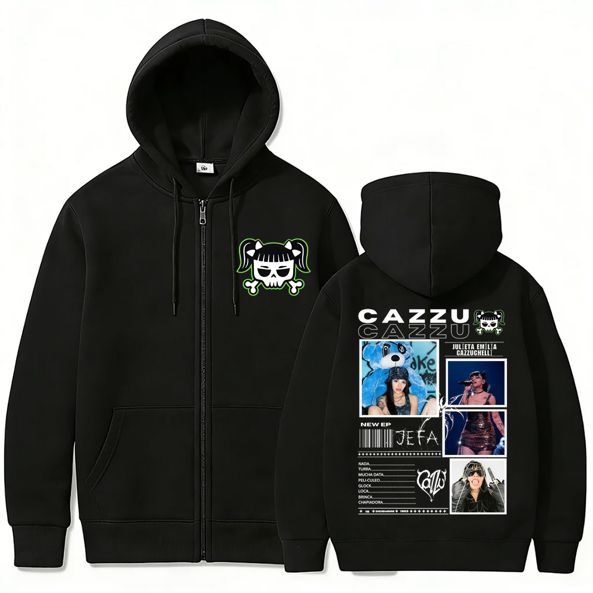 Hot Sale Latin Trap Cazzu Zipp - Vintage Fashion Pop Up ulasan dan harga