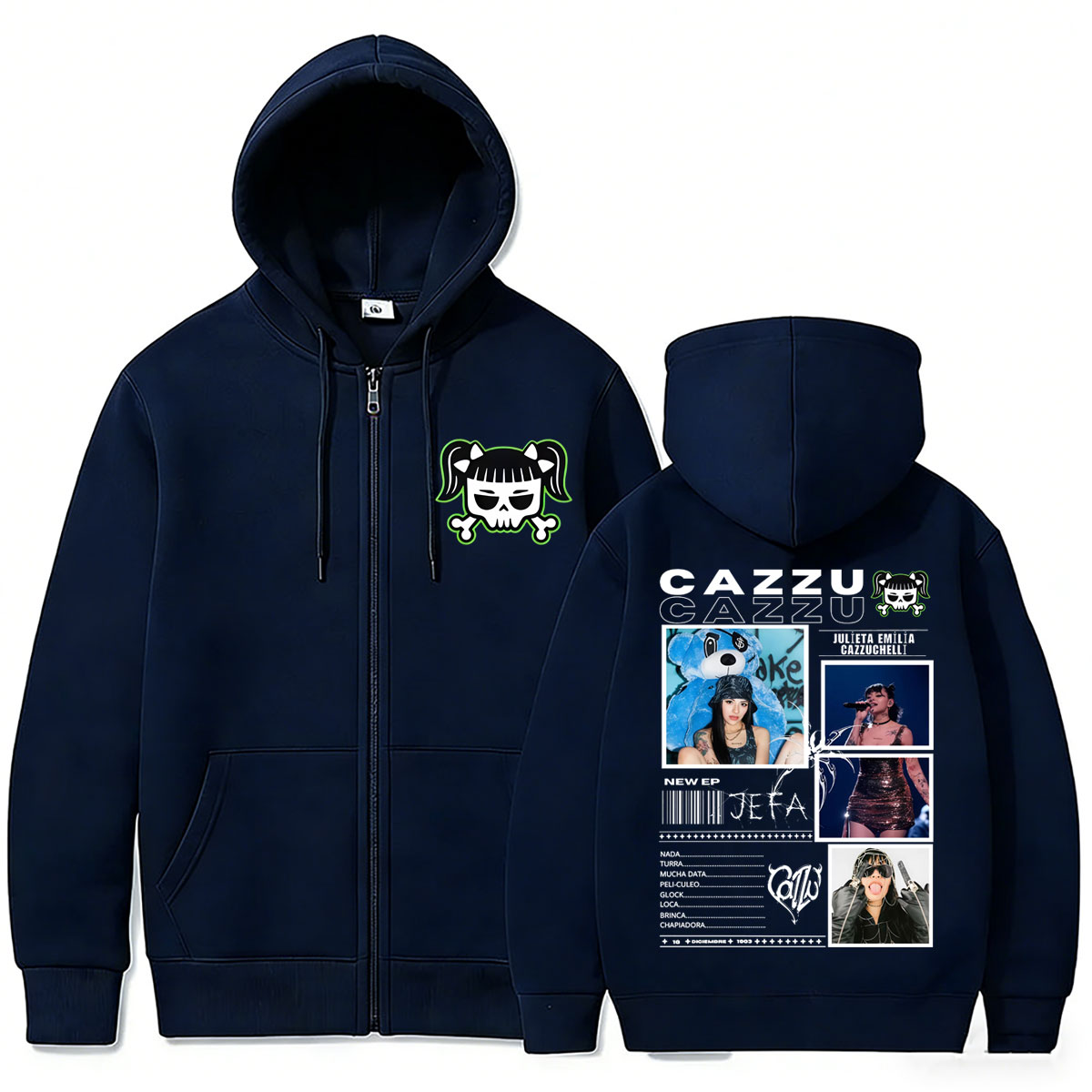 Hot Sale Latin Trap Cazzu Zipp - Vintage Fashion Pop Up ulasan dan harga