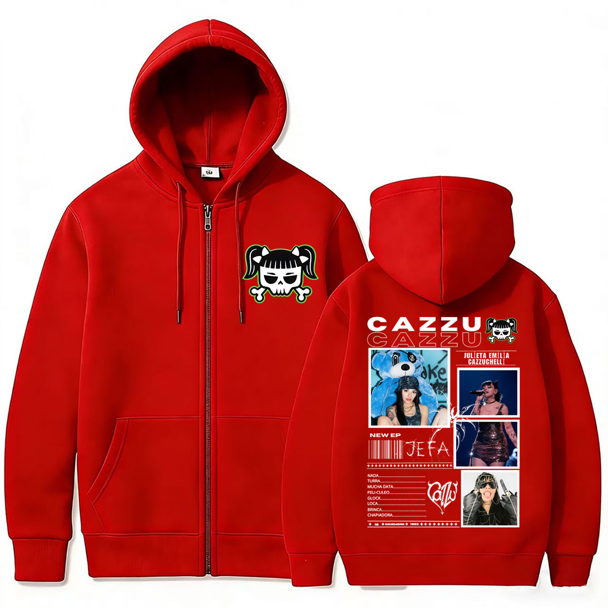 Hot Sale Latin Trap Cazzu Zipp - Vintage Fashion Pop Up ulasan dan harga