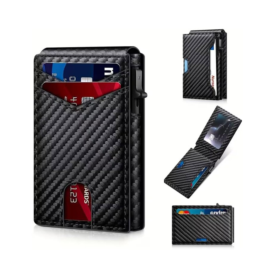 Men Vintage Leather Wallet RFI - Vintage Fashion Pop Up ulasan dan harga