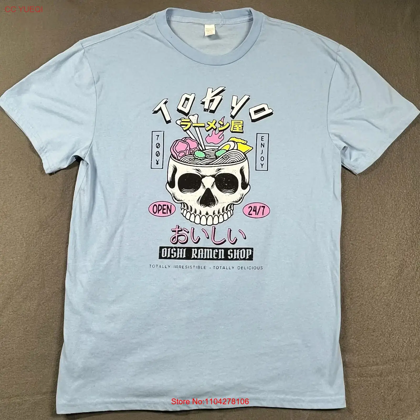 Tokyo Oishi Ramen Shop T Shirt - Vintage Fashion In Tokyo ulasan dan harga