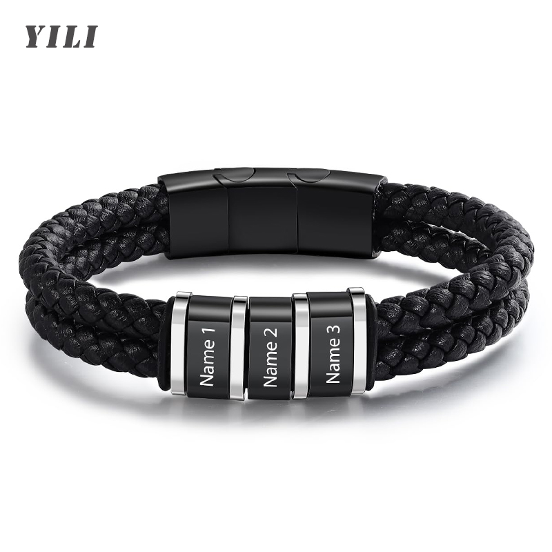 Personalized Bracelets for Men - Vintage Fashion Names ulasan dan harga