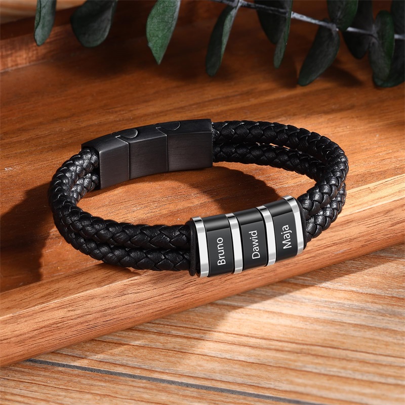 Personalized Bracelets for Men - Vintage Fashion Names ulasan dan harga