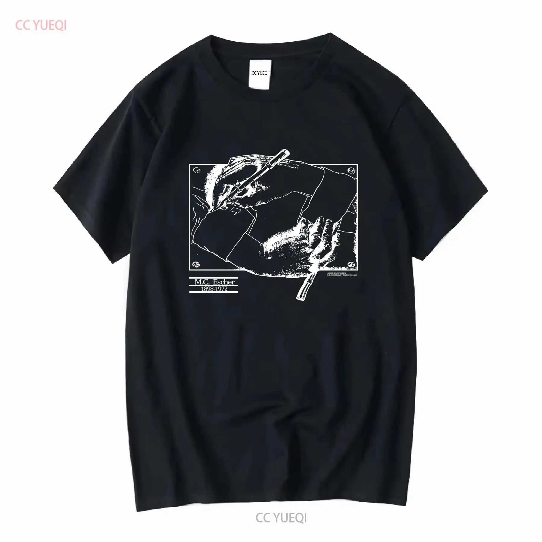 Vintage 1990 MC Escher T Shirt - Vintage Fashion Art ulasan dan harga