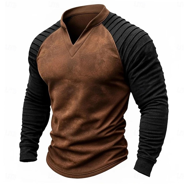 Vintage Distressed Henley Ragl - Vintage Victorian Fashion ulasan dan harga