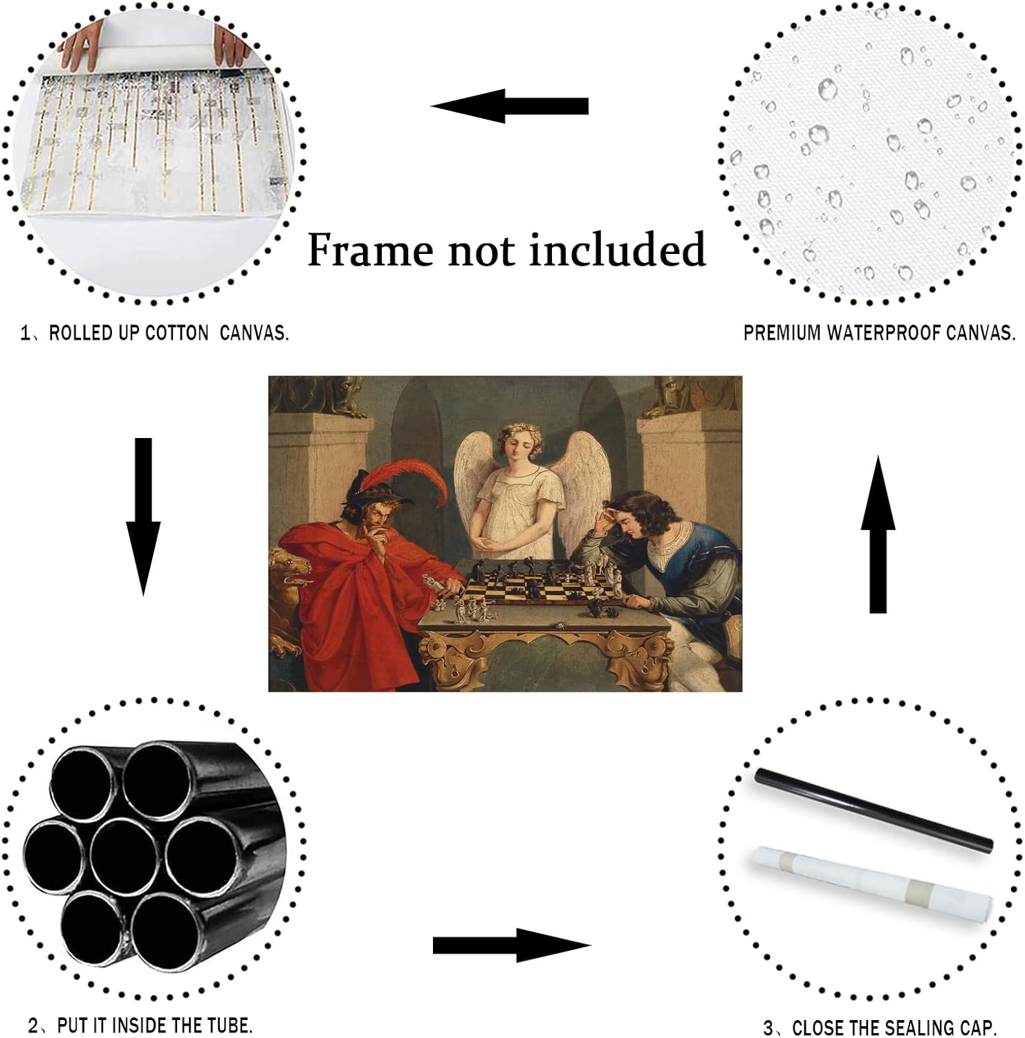 IUHYVMSM Vintage Faust And Mep - Vintage Fashion Wall Art ulasan dan harga