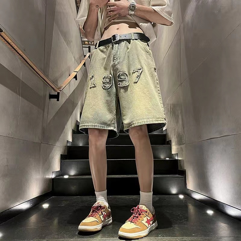 Men's Mud Color Denim Shorts 5 - Vintage Fashion Instagram ulasan dan harga