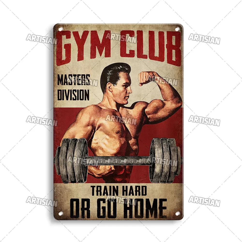 Old Man Gym Club Inspirational - Vintage Fashion Wall Art ulasan dan harga