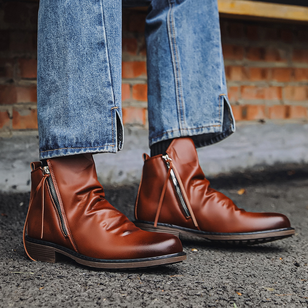 2026 Men's Genuine Leather Vin - Vintage Fashion Plus Size ulasan dan harga