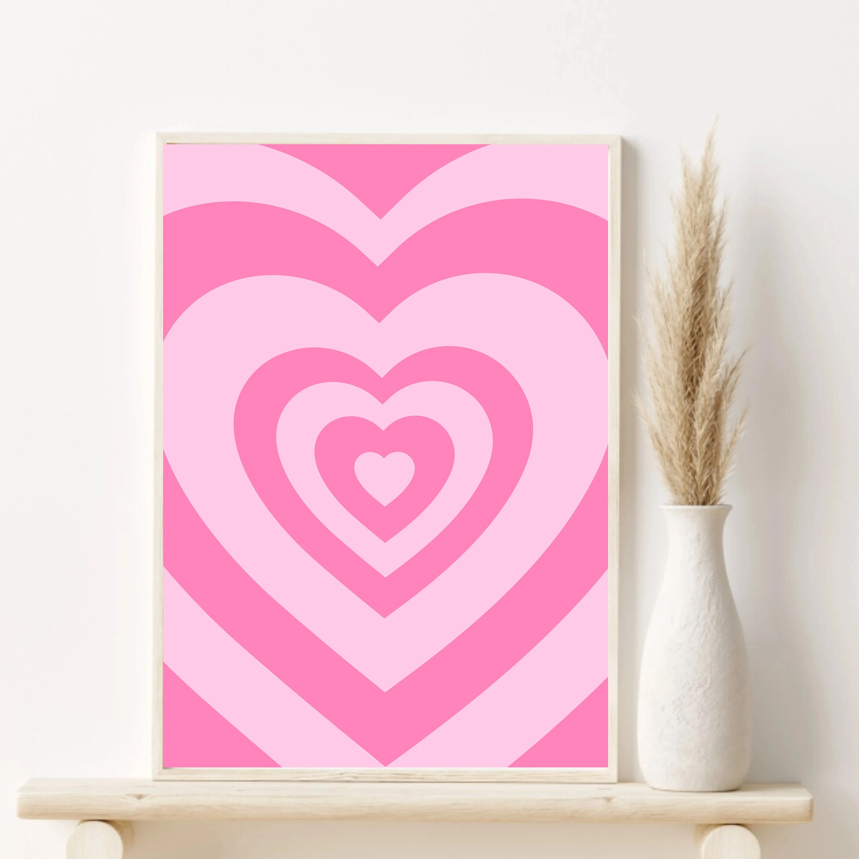 1pc Canvas painting  Pink Mati - Vintage Fashion Art ulasan dan harga