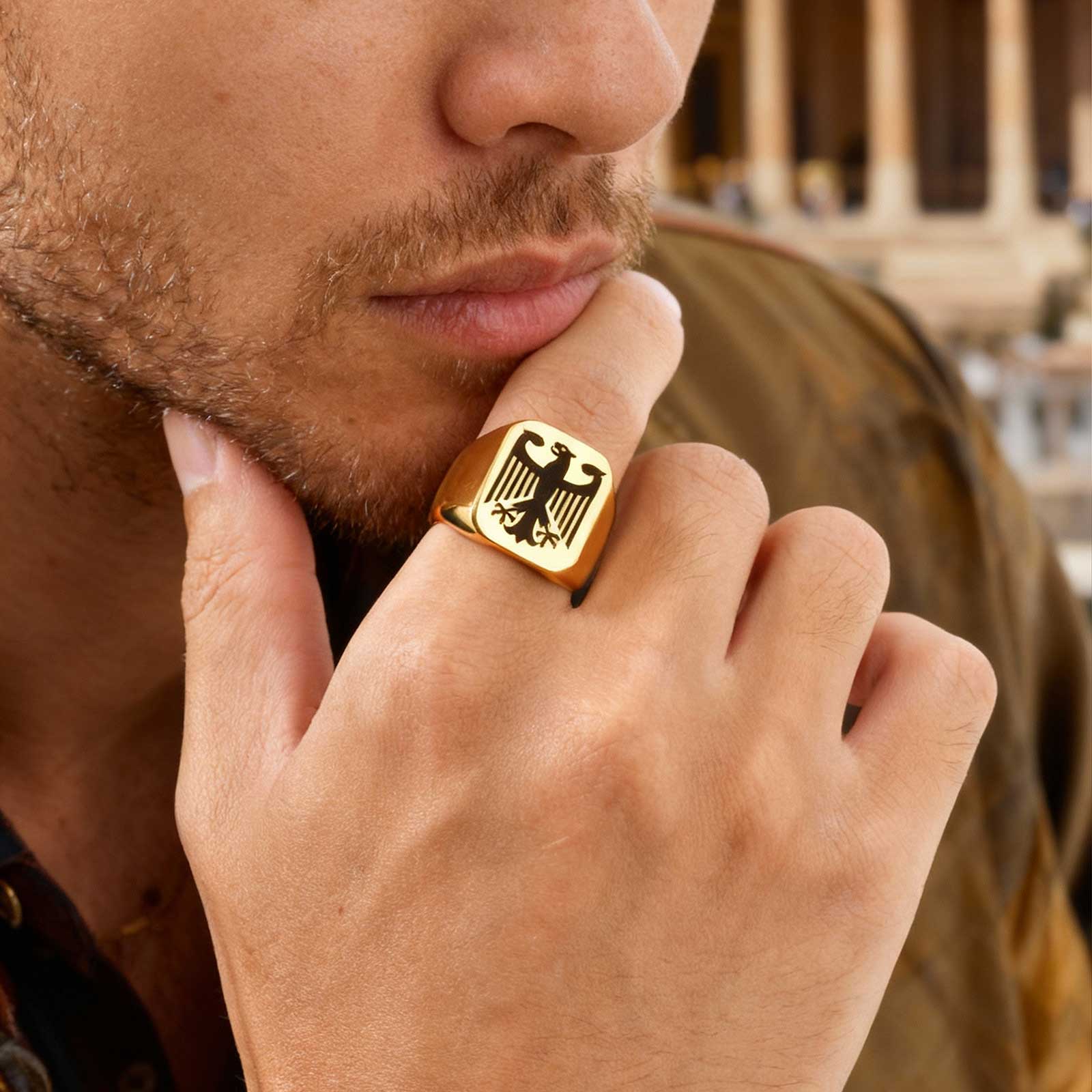 Custom Flying Hawk Eagle Ring  - Vintage Fashion Names ulasan dan harga