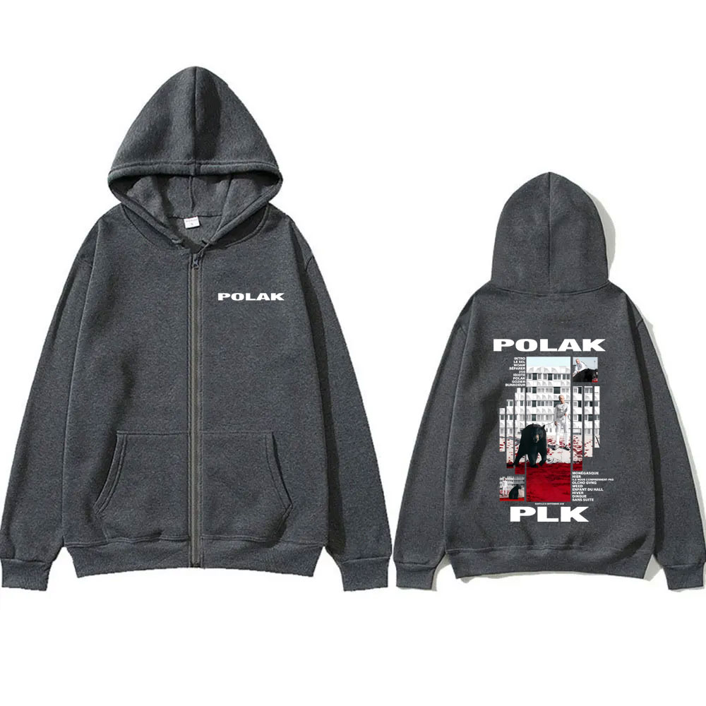 Rapper Plk Polak Print Zipper  - Vintage Fashion Pop Up ulasan dan harga
