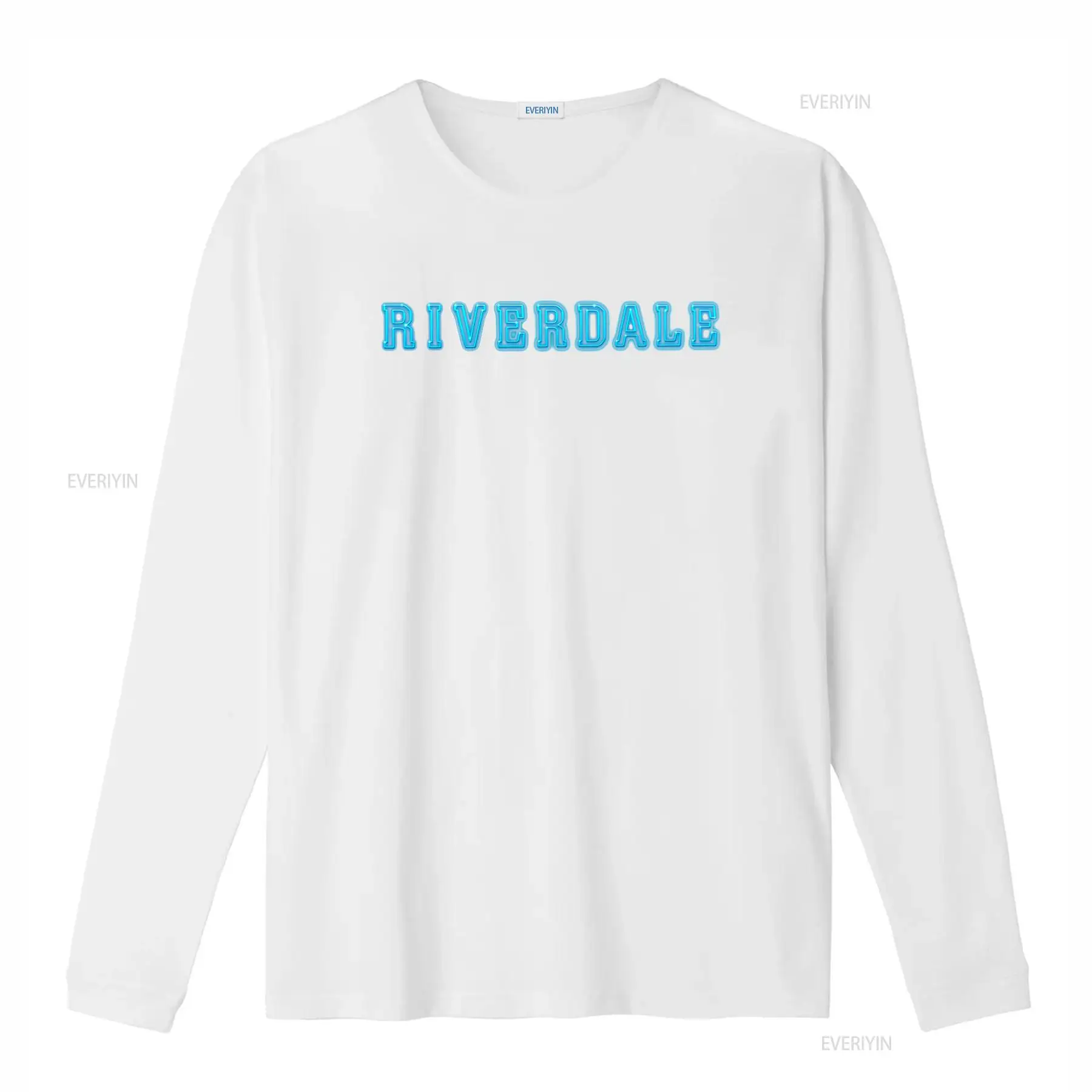 Riverdale Logo Neon Blue Print - Vintage Fashion Logo ulasan dan harga