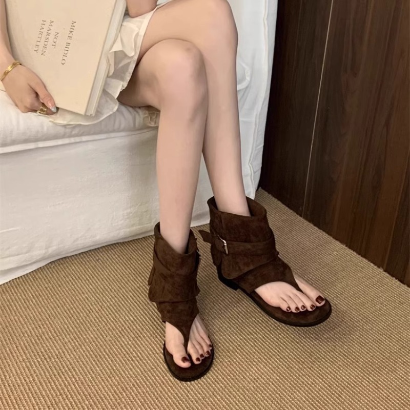 Women Peep Toe Boots Summer Ne - Vintage Fashion Luxury ulasan dan harga