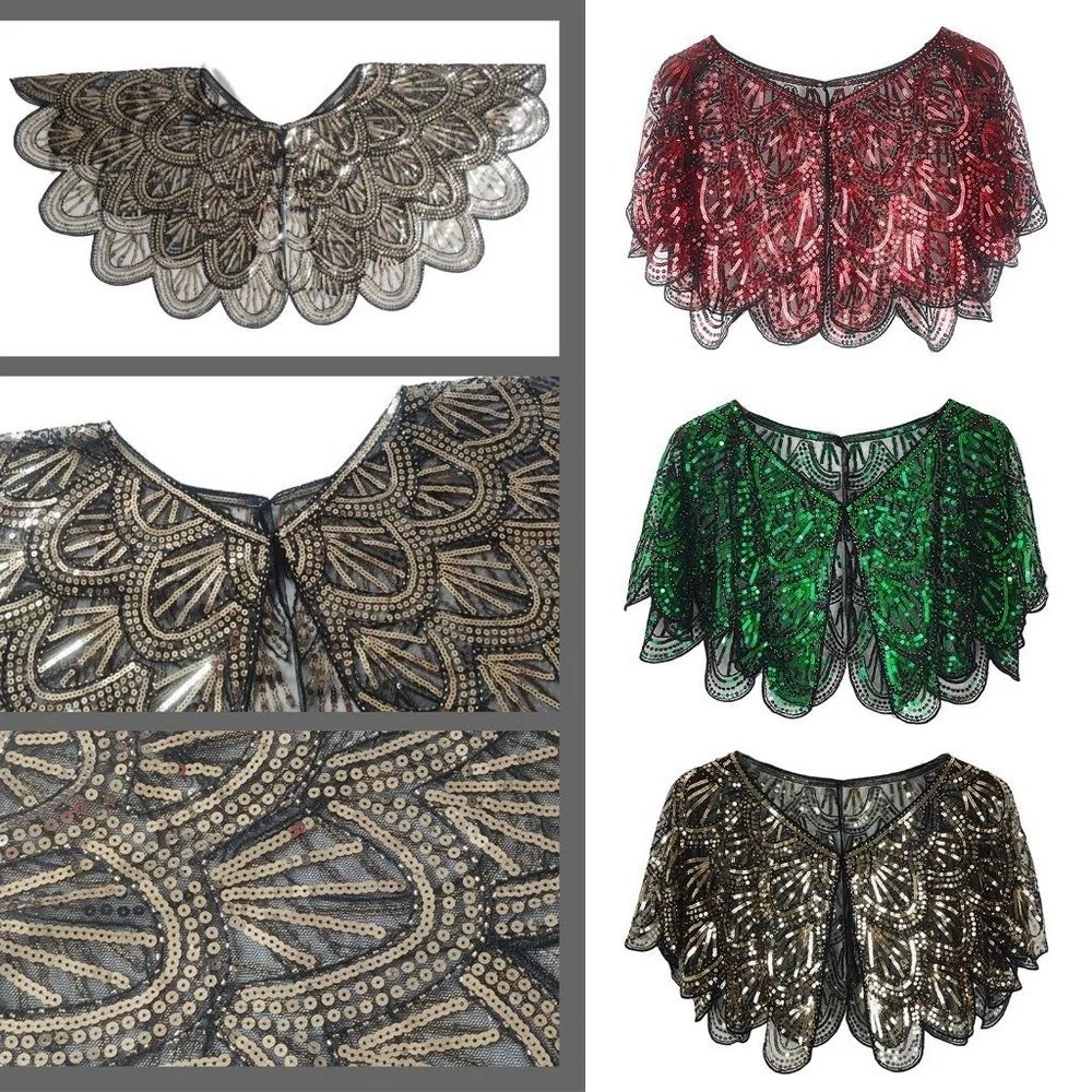 Art Deco Hollowed-out Shawl Be - Vintage Fashion Art ulasan dan harga