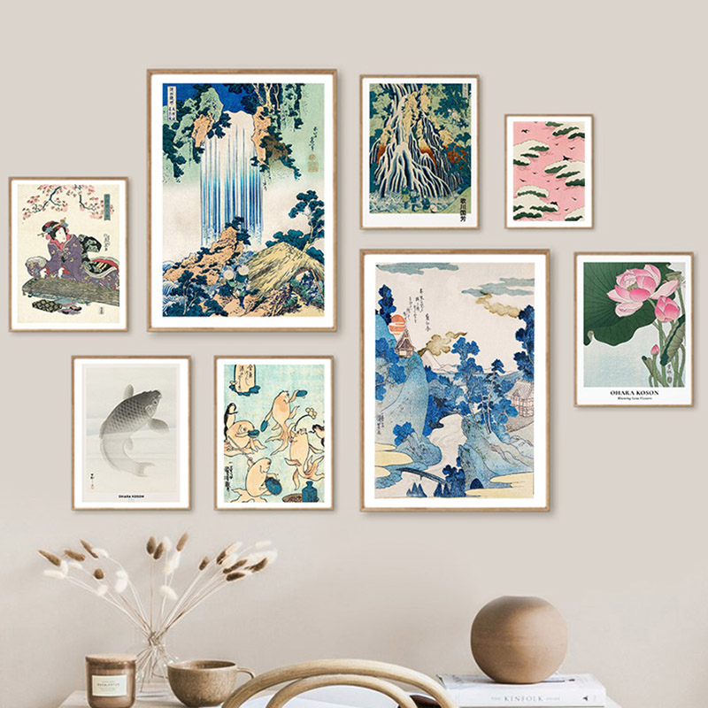 Hokusai Ohara Koson Japanese A - Vintage Fashion Wall Art ulasan dan harga