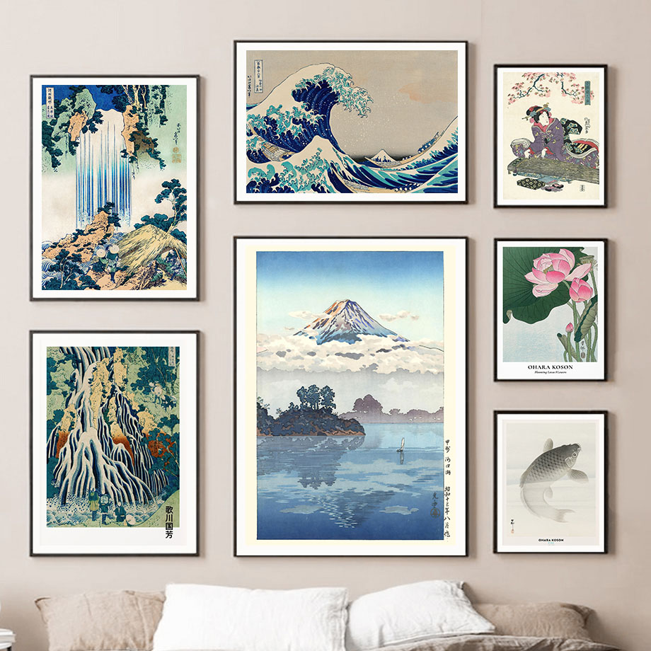 Hokusai Ohara Koson Japanese A - Vintage Fashion Wall Art ulasan dan harga