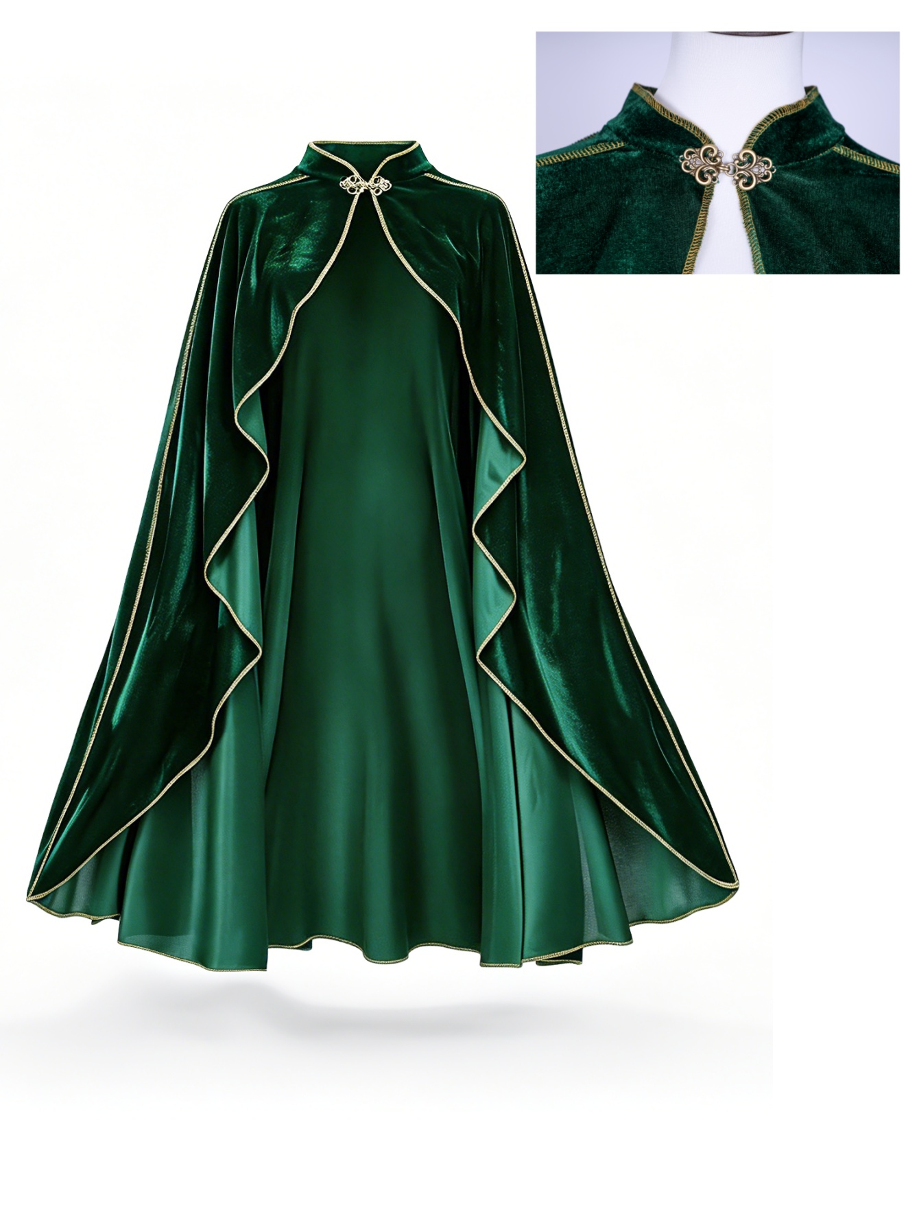 Women Vintage Green Velvet Cap - Vintage Victorian Fashion ulasan dan harga