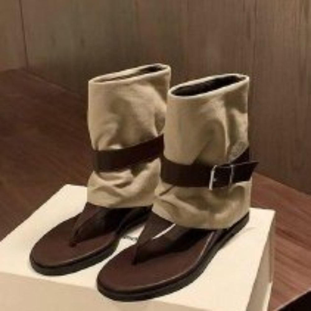 Vintage Color Block Toe Ring S - Vintage Fashion Heels ulasan dan harga