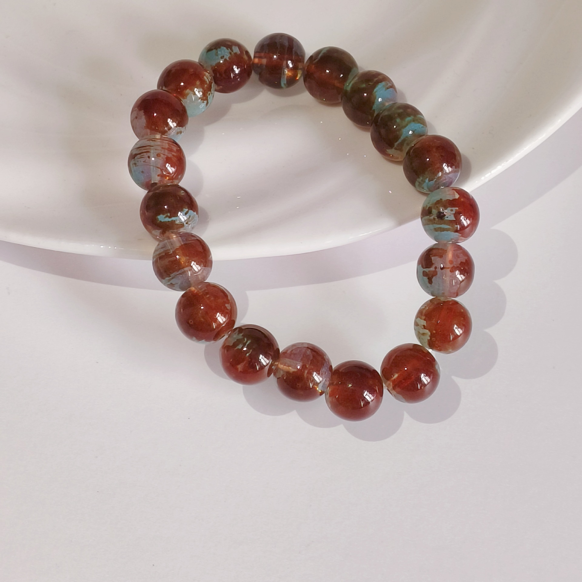 Simple Round Beads Bracelet El - Vintage Fashion Pop Up ulasan dan harga