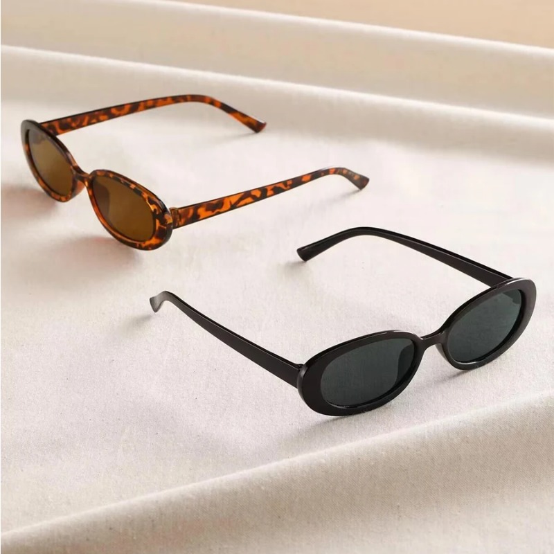 Vintage Oval Sunglasses Women  - Vintage Fashion Luxury ulasan dan harga