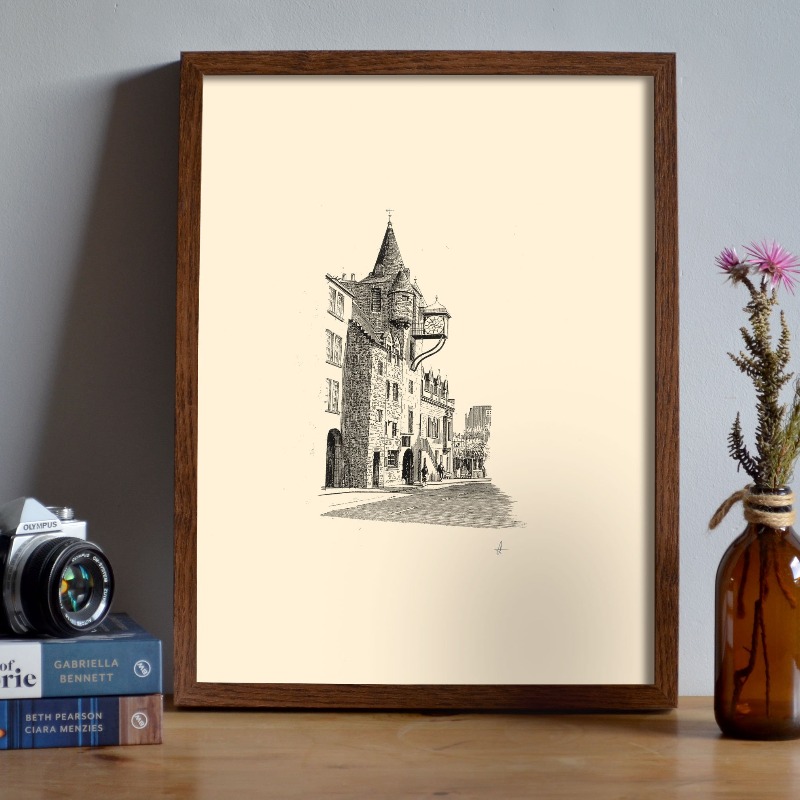 Vintage Edinburgh Castle Pen I - Vintage Fashion Wall Art ulasan dan harga