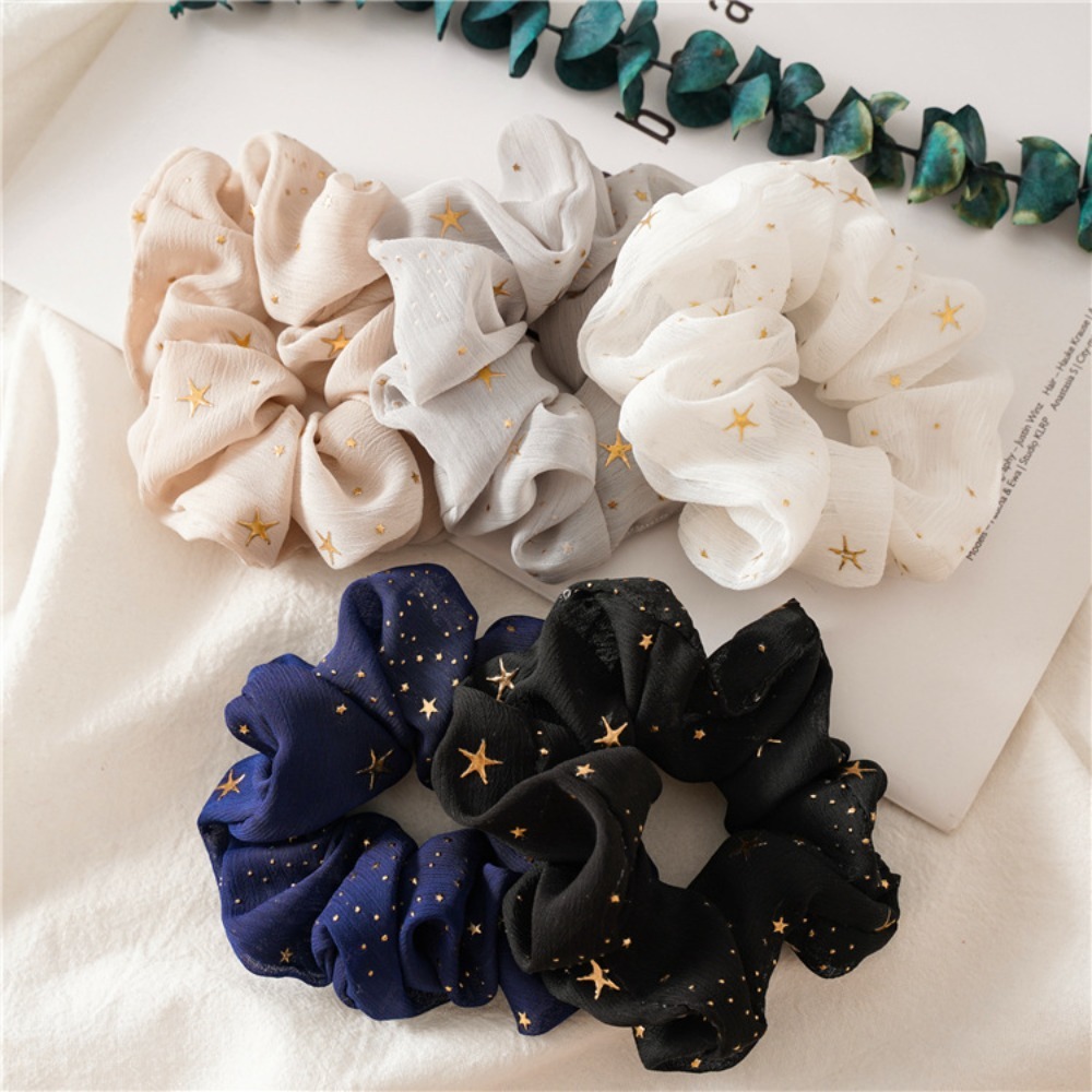 1/5pcs Print Scrunchie Dreamy  - Vintage Fashion Look ulasan dan harga