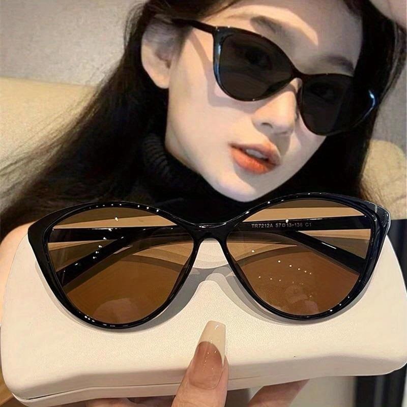 1Pc Retro Frame Cat Eye Sungla - Vintage Fashion Streetwear ulasan dan harga
